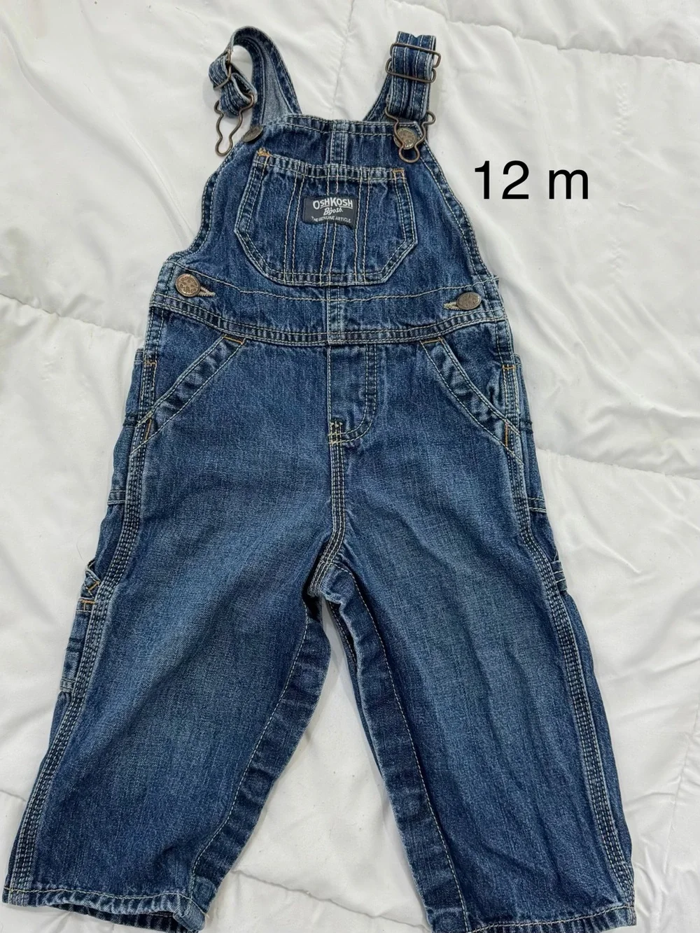 OshKosh B'gosh Classic Dark Blue Denim Overalls
